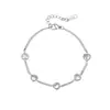 2023 Nuevo Pulsera de Moda Ins Europea y Americana Mini Forma de Corazón Circonita Colorida Nicho de Gama Alta Pulsera de Acero Inoxidable