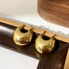 Brincos de Moda Transfronteiriços Europeus e Americanos Simples de Luxo Leve de Alta Qualidade Nicho Temperamento Cobre Metálico Banhado a Ouro Real Versátil