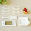 Set de cuchillo, tenedor y plato de alta gama para pastel de cumpleaños, que incluye platos de plástico y papel, cubiertos desechables para pastel y un surtido colorido - envío gratis