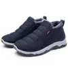 Sapatos de algodão novos estilo Pequim antigo masculinos com forro de fleece quentes antiderrapantes sapatos de algodão masculinos impermeáveis de neve sapatos de algodão masculinos para pais de meia-idade
