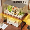 Estante para pecera de escritorio, mueble base para pecera, base de carga, estante doble para pecera, estante de almacenamiento, soporte para pecera, mueble de almacenamiento