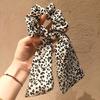 Dongdaemun Corea del Sur con cinta de salchicha con estampado de leopardo, anillo para el pelo con lazo, cuerda para la cabeza de chica con temperamento, bola para cola de caballo, tocado