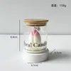 Taza de Flor de Tulipán Vela Aromática de Cera Amante de la Atmósfera Regalo de Vacaciones Vidrio Aromático a Flor de Tulipán Cera Recuerdo