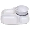 Plato de Comida Rápida de Melamina con Múltiples Compartimentos, Plato de Cena Engrosado, Cafetería Escolar, Empresa, Fábrica, Cadena de Tiendas, Uso Comercial, Suministro Directo del Fabricante, Venta al por Mayor