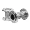 Manguera Flexible Metálica de Acero Inoxidable Manguera Flexible Metálica Tipo Brida para Vapor Ondulada Resistente a Altas Temperaturas Tubería Ondulada de Acero Inoxidable 304