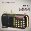 Jin Zheng B857 alto-falante digital com cartão de música e três baterias de grande capacidade para idosos cantarem rádio Bluetooth portátil