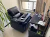 Cabina de Sofá Espacial de Primera Clase, Silla Reclinable Eléctrica Multifuncional de Cuero Transpirable para Computadora, Sofá para Belleza, Manicure, Pestañas