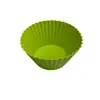 Spot de Fábrica Silicone Redondo Copo de Muffin de Silicone Grau Alimentício Resistente a Altas Temperaturas Copo de Bolo Molde de Bolo Doméstico