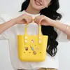 Nueva Bolsa Perforada de Eva Más Vendida, Bolsa de Almuerzo Portátil, Bolsa de Almuerzo Impermeable Portátil para Picnic de Primavera, Se Puede Decorar con DIY