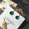 Pendientes Lipai de Cristal de Colores Estilo Japonés y Coreano Pendientes Elegantes de Piedra de Colores Multicolor Triangulares Estilo Retro Francés