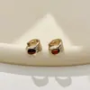 Brincos de Luxo Leve Estilo Nicho High-End Moda Tendência Simples Design Olho de Tigre Ear Cuffs Estilo Cotidiano para o Trabalho Brincos de Pino