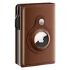 Cartera para Hombre de Comercio Exterior Personalizada con Empuje Lateral, Ranura para Tarjetas Multifuncional, Compartimento de Almacenamiento para AirTag, Antirrobo RFID