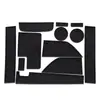 Adecuado para Ford 15-20 caballo salvaje tapete para ranura de puerta tapete para portavasos Mustang interior modificado almacenamiento tapete antideslizante