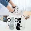 Calcetines de boca baja de dibujos animados Zhuji, calcetines de algodón al por mayor para estudiantes de comercio exterior que no se caen con calcetines invisibles de primavera y verano, calcetines náuticos para mujer
