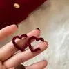 Fragancia de Año Nuevo Aretes de Perlas con Lazo Rojo Pendientes para Mujer Nicho de Lujo Accesible Pendientes Súper Hada Versátiles