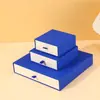 Caja de Joyería Personalizada, Caja con Cajón de Papel Especial Rojo, Caja para Joyería de Anillos y Collares, Impresión de Logo en Lotes Pequeños, Suministro Directo del Fabricante