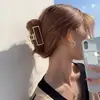 Presilha de garra doce oversized estilo coreano 2026, de alta qualidade e requintada, presilha tubarão versátil para coques na nuca, acessório de cabelo