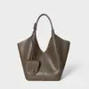 Bolso de Mujer Estilo Nuevo Bolso de Mujer Piel Genuina Bolso de Hombro Bajo el Brazo Bolso Tote de Cuero de Vaca Transfronterizo Nicho Cruzado Retro Piel Suave Gran Capacidad