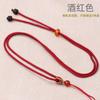 Collar con colgante de cuerda Ruyi elegante y ajustable para hombres y mujeres, con hebilla de paz valiente dorada, texto de juego, venta al por mayor