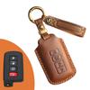 Nuevo juego de llaves retro adecuado para autos Toyota antiguos, bolso de protección de llaves de cuero hecho a mano puro con hebilla