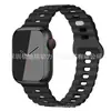 Para Banda de Apple Watch iwatch Color Único y Doble Hebilla de Rayo de Silicona Correa Ultra applewatch 1-8