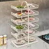 Estante de Almacenamiento para Preparación de Cocina, Bandeja de Platos Portátil de Múltiples Niveles para Encimera, Organizador de Almacenamiento Multifuncional, Estante para Ingredientes de Hot Pot