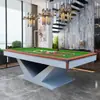 Mesa de Billar Redonda para Bares, KTVs, Lugares de Fiesta, Mesa de Billar Estilo Americano Ocho Bola Negra Estándar para Adultos, Interior Dos en Uno