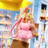 Llavero Creativo de Oso con Alfabeto de Dibujos Animados para Pareja Femenina Lindo Moda Exquisita Muñeca de Resina Llavero Colgante para Bolso