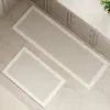 Tapete de Chão Moderno Minimalista de Terra de Diatomáceas Tira Longa Absorvente de Óleo Absorvente de Água Secagem Rápida Almofada para Pés Doméstica Fácil de Limpar Antiderrapante Tapete de Chão para Cozinha