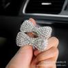 Clip Decorativo de Rejilla de Aire Acondicionado de Coche con Lazo de Pedrería Lindo Creativo Clip para Salida de Aire Interior de Coche Suministros para Coche