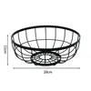 Cesta de frutas en stock estilo nórdico para uso doméstico, charola de frutas de hierro para sala de estar, tazón de frutas creativo para bocadillos, cesta de almacenamiento