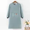 Delantal de Trabajo Impermeable y a Prueba de Aceite con Mangas, Color Sólido, Se Puede Usar para Secarse las Manos, Logo Personalizable, Estilo Adulto--Delantal