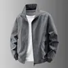 Jaqueta Top Corta-vento Impermeável Gola Alta Esportiva Casual para Uso ao Ar Livre Masculina Primavera Outono Versátil Roupa Masculina com Proteção Solar Americana