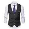 Chaleco de hombre para otoño e invierno, nuevo, ajustado, estilo coreano, traje de trabajo para hombre, chaleco, el mejor para hombre, ropa de negocios, chaleco de hombre