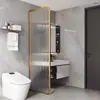 Muro divisor de pantalla de vidrio Changhong para entrada de sala de estar, lavabo moderno minimalista, baño, acero al carbono