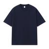 Camiseta de Manga Corta para Hombre de Algodón Puro 250g Talla Us Transfronteriza, Camiseta de Marca Moderna de Color Sólido Holgada, Ropa de Trabajo Unisex, Disponible Impresión de Logo Personalizado