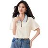 2025 Verano Nuevo Polo Camiseta Manga Corta Top para Mujer Diseño de Vestido para Mujer Micro-gorda