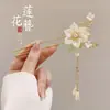 Pente de cabelo estilo antigo para mulheres, novo pente de madeira para coque estilo chinês com toque de alta qualidade, pente com borla, acessório de cabelo tradicional Hanfu