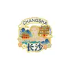 Imanes de Nevera de la Ciudad de Hunan, Marcadores de Libros con Paisajes de Changsha, Manualidades, Torre Yueyang, Imanes de Nevera Magnéticos Culturales y Creativos de Zhangjiajie