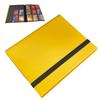 Libro de 9 bolsillos con correa negra para 360 tarjetas, libro de tarjetas de juego de estrellas, colección de tarjetas de juego de animación, libro de tarjetas al por mayor, 4 rejillas de palacio