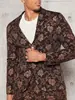 Jaqueta de Terno Masculino Moda Primavera e Outono Estilosa Roupa Ocidental Personalidade Cool Terno Masculino de Botão Único