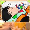 Crayon Shin-Chan Pano de Fundo Decoração Arranjo Foto Fofo Desenho Animado Pano Pendurado Quarto Dormitório Cama Reforma Pano de Parede Tapeçaria