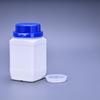 Botellas Cuadradas de Reactivo con Tapa Azul en Stock 60-1000ml Botellas de Plástico con Tapa Antirrobo y Tapón Interno, Botellas Químicas de Boca Ancha Resistentes a Ácidos y Álcalis