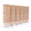 ICafilas Buen Sabor Cápsula de Café Sin Cáscara Filtro de Café en Polvo Desechable Uniforme Color Madera Taza Pequeña de Papel