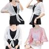 Camisa de chiffon xale de verão com saia camisa de renda camisa de ar condicionado com estilingue fino para todos os jogos estilo ocidental feminino cardigã