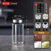 Botella de Condimento Salero de Cocina Pimienta Esencia de Pollo Caja de Almacenamiento Botella Rociadora para Barbacoa Subempaque Tarro de Chile Tarro de Condimento
