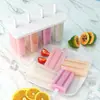 Fabricante de Moldes de Sorvete Usa Picolés Caseiros Antigos, Barras de Gelo, Sorvete, Palitos de Queijo Infantis, Moldes de Gelo Fáceis de Remover