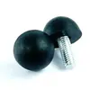 25x Pies de Ajuste Semi-Redondos M6/M8, Pies Hemisféricos, Pies de Ajuste de Fijación para Gabinetes de Plástico Redondos de Apriete Manual
