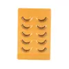 Pestañas Postizas de Media Mirada Zorro Transfronterizas, Múltiples Pares, Extensión de Cola de Ojo, Maquillaje Natural Nude, Pestañas Postizas de Media Mirada con Tallo Negro, Planitud Fábrica