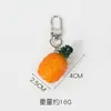 Simulação de frutas e vegetais morango pimenta amora lichia cebola chaveiro fones de ouvido pequenos e frescos pingente acessórios de bolsa
